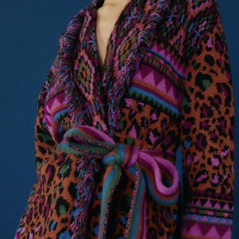 FARM Rio Multicolor Patterned Cardigan - Picture 1 of 7